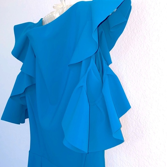 CHIARA BONI V-Neck Knee-Length Dress Size: Small Sz 42 - Picture 8 of 16